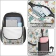 thumbnail image 4 of Robot and Gears Gray Pattern 17" Waterproof Oxford School Backpacks for Teens, S-Shape Padded Straps, for School, Travel, Hiking, Camping, 4 of 5