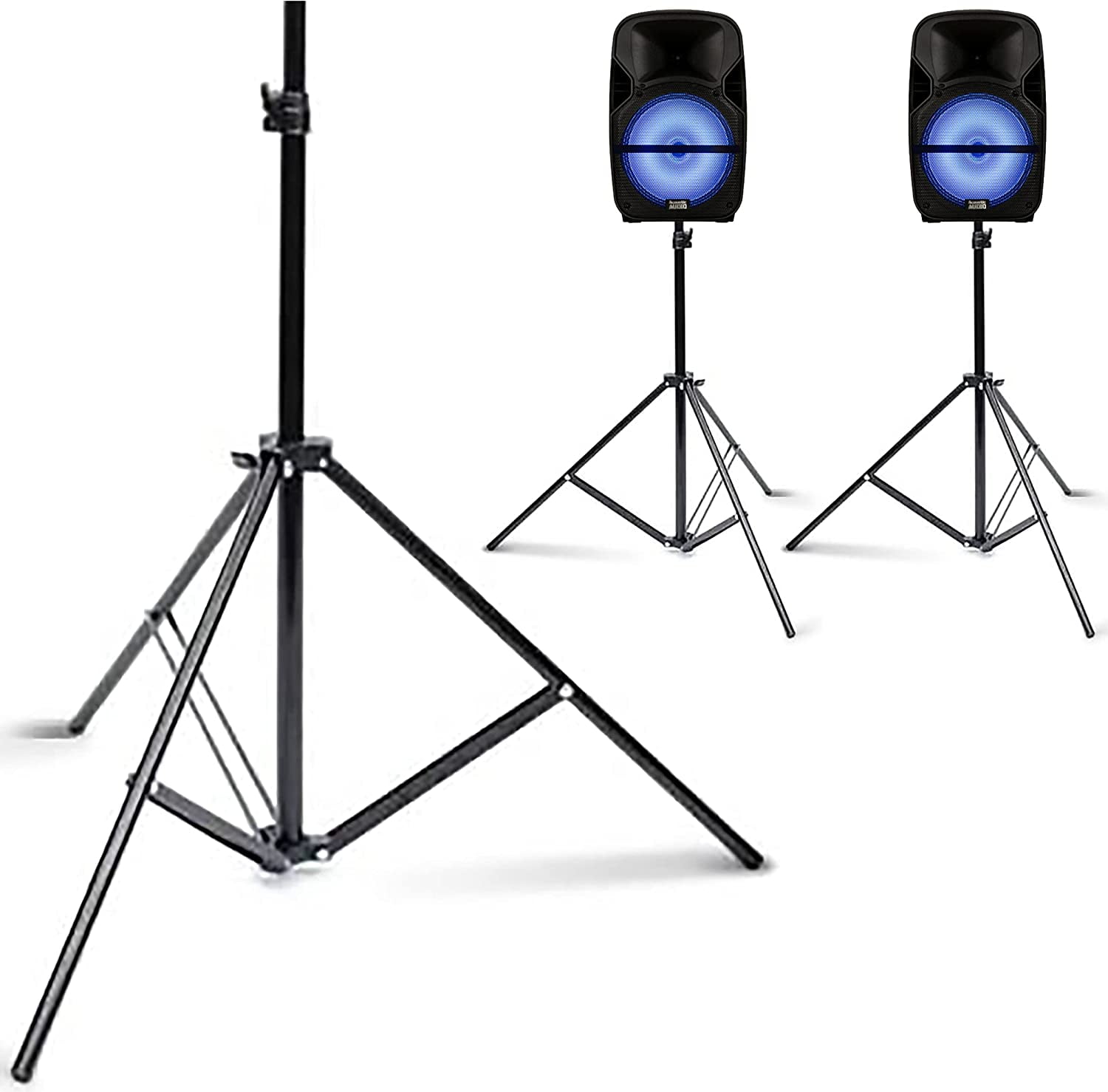 Skywin 2 Pack Tripod Speaker Stands for Large Speakers, Speaker on