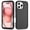 Black, variant on For iPhone 15 Pro Max Life Waterproof Rugged MagSafe Magnetic Phone Case,Black,For iPhone 15 Pro Max