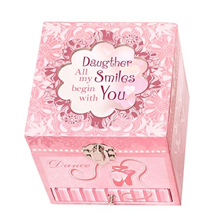 cottage garden daughter all my smiles dance ballerina music musical belle jewelry box plays swan lake