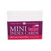 MINI TRAYED INDEX CARDS 3"x2 1/2" WHITE LINED 1 SIDE