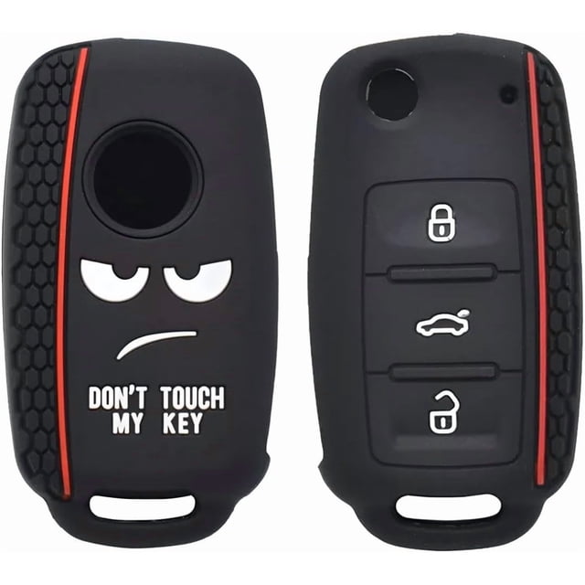 Funda de Silicona Suave para Llave-Control de Jetta, Golf, Polo, Vento Clasico. Compatible Solo con Controles de 3 Botones