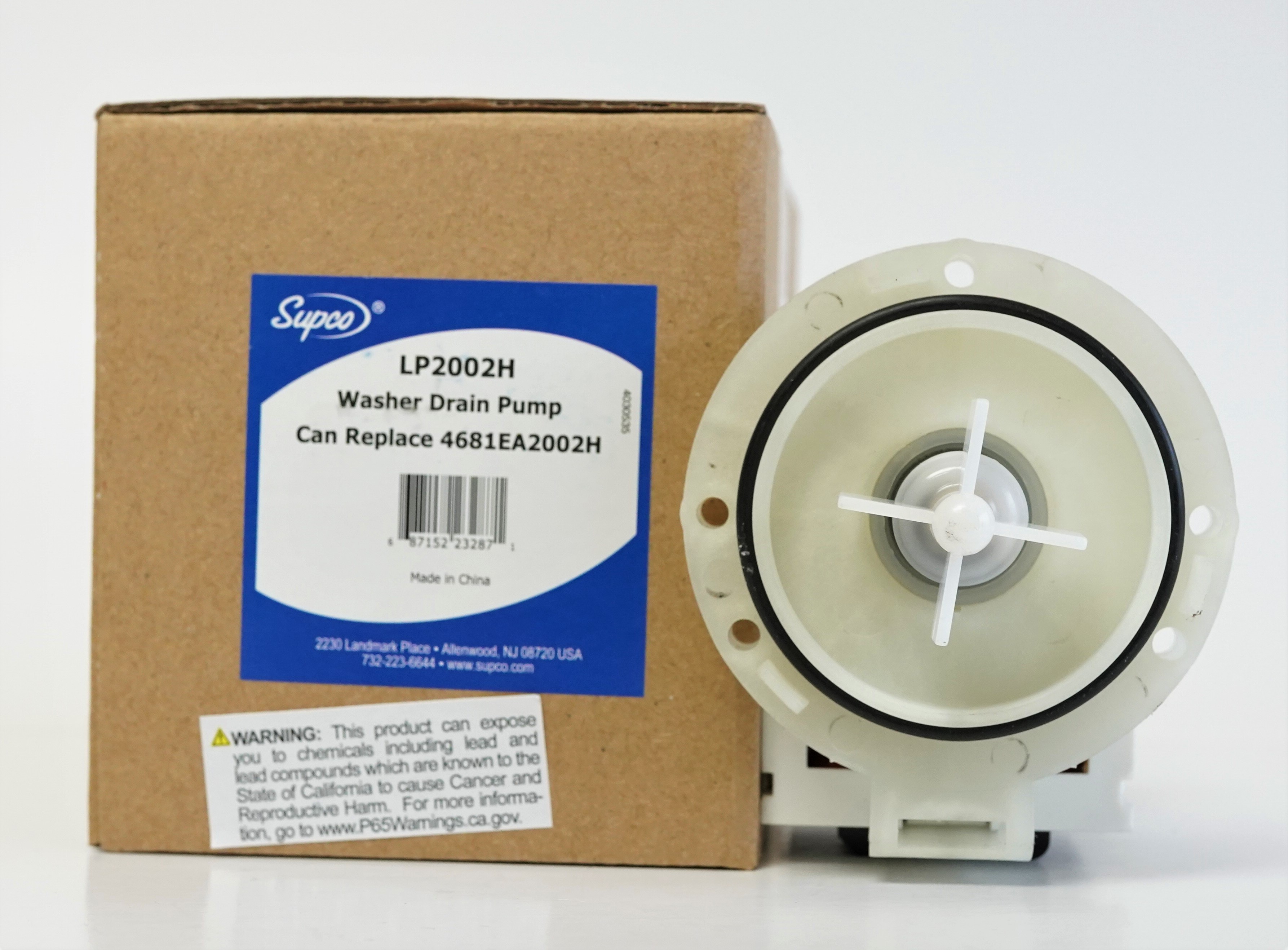 Supco LP2002H for LG 4681EA2002H Dishwasher Pump PS3523285 AP4438603