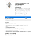 thumbnail image 2 of Thermostat - Compatible with 1996 - 2000 Chevrolet K2500 - Motorad, 2 of 2