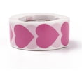 thumbnail image 2 of 2 rollos de 1000 pegatinas de papel con forma de corazón, etiquetas autoadhesivas, pegatinas en rollo, etiquetas de regalo, 2 of 4