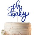 thumbnail image 1 of Cake Topper EONNCNT Brillo Azul Oh Bebé 16x21 cm, 1 of 7