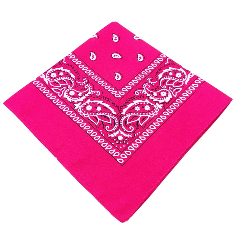 Red Paisley Square Bandana