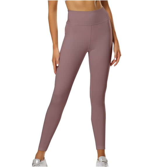 QLEICOM Womens Yoga Pants Capri Leggings Tie-dye Pocket Breathable Hip Lifting Exercise Bubble Workout Leggings Athletic Pants Tummy Control Leggings Pink M