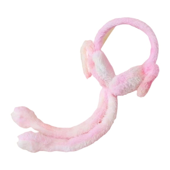 Ear Warmers Winter Earmuffs Bunny Ears Soft Plush Fabric for Girls Boys Outdoor Cold Weather Use