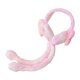 thumbnail image 1 of Orejeras de felpa con orejas de conejo elásticas y cálidas para niños que protegen contra el frío Rosa claro, 1 of 6