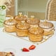 thumbnail image 5 of Platos para servir divididos, elegantes cajas para almacenar alimentos, bandejas para frutos secos. marrón claro 6, 5 of 8