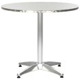 thumbnail image 1 of vidaXL Garden Table Silver 80x70 cm Aluminium, 1 of 5