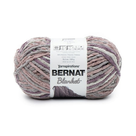 UPC: 0057355423916 | Bernat® Blanket™ #6 Super Bulky Polyester Yarn Purple Haze 10.5oz/300g 220 Yards