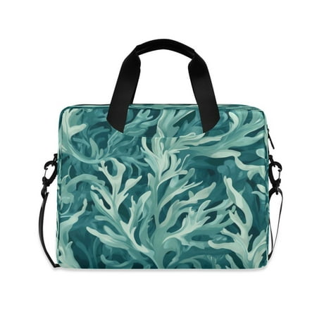 Laptop Bag Laptop Briefcase 15.7 x 3 x 11.8 Inches Laptop Bag Briefcases Laptop Storage Travel Laptop Bag Work Laptop Bag Blue Seaweed