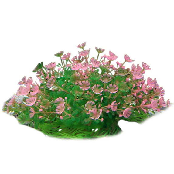 HEVIRGO Aquatics Plants Simulation Aquarium Decoration Plastic Fake Water Grass Ornaments for Party Red Plastic