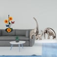 thumbnail image 2 of Soporte de papel higiénico,Porta toallas de papel de encimera,Estatua de elefante,Estatuas de elefantes de cerámica,figuras de elefantes,decoración,Decoración del hogar Familia Elefantes, 2 of 8