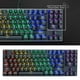 thumbnail image 5 of Teclado mecánico para juegos con cable, retroiluminado, 89 teclas, anti-fantasma, azul, rojo, marrón, teclas numéricas de interruptor para PC portátil Interruptor negro Soledad teclado mecánico para juegos, 5 of 9