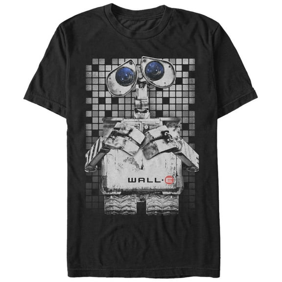 Men's Wall-E Tile  Graphic Tee Black Large