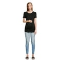 thumbnail image 5 of Time and Tru Maternity Essentials Non Shirred Tee, Sizes S-XXL, 5 of 6