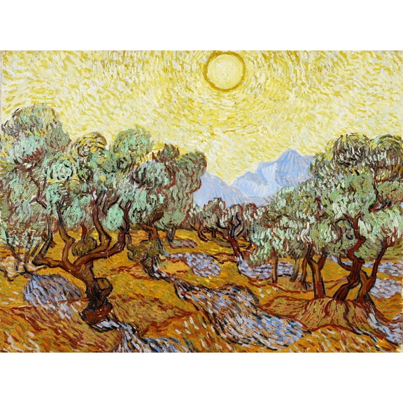 Vincent Van Gogh Olive Trees Minneapolis Institute Of Arts Extra Large Art Print Wall Mural Poster Premium XL