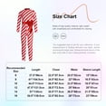 thumbnail image 7 of Zaldita Girls Boys Christmas Candy Cane Costume Long Sleeve Bow-knot Jumpsuit Striped Dance Unitard Green 14, 7 of 7