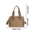 thumbnail image 3 of Bolsa de deporte de nailon para viajes y uso diario | Bolso bandolera ligero multiusos | Bolso de mano versátil e informal para ropa de entrenamiento, calzado y artículos de aseo., 3 of 6