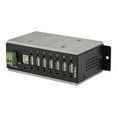 thumbnail image 1 of StarTech.com 7 Port USB 2.0 Hub, Metal Industrial USB-A Hub (7x USB-A) with ESD & Surge Protection, Extended Operating Temp -40 to 185 F, Din Rail/Wall/Desk Mountable, USB Expander, Rugged 7 x USB 2.0 - Hub - - Din rail Mountable - DC power - TAA Compliant - for P/N : ITB20D3250, 1 of 8
