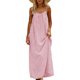 thumbnail image 5 of Una Línea Vestidos de Verano para las Mujeres 2025 sin Mangas Cami Espagueti Correa Vestidos para las Mujeres Vestido de Sol Largo Flujo, 5 of 9