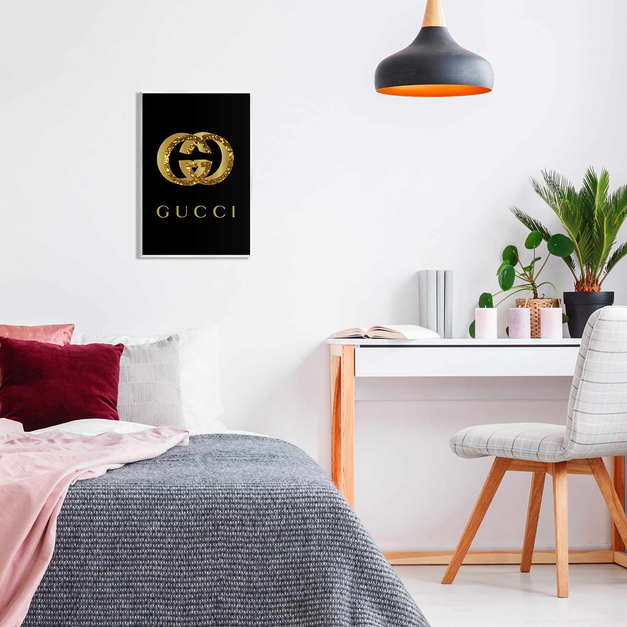 Stupell Industries Chic Black Fashion Symbol Typography Painting Unframed Art Print Wall Art, 13 x 19