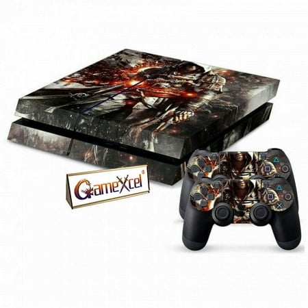 GameXcel Vinyl Decal Protective Skin Cover Sticker for Sony PS4 Console and 2 Dualshock Controllers - Assassin