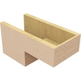 thumbnail image 5 of 8"W x 16"D x 8"H Wide Chapel Hill Rough Cedar Woodgrain TimberThane Corbel, Primed Tan, 5 of 6