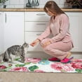 thumbnail image 3 of Pioneer Flower Floral Print Pattern Kitchen Rugs Sets Of 2,Anti Fatigue Kitchen Mat Rugs Non Slip Washable,Decorative Kitchen Floor Mats for Kitchen,Sink,Laundry,17"x30"+17"x47", 3 of 7