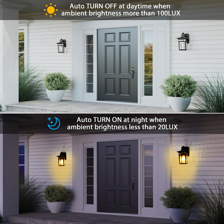 halvkugle interview Cornwall Dusk to Dawn Outdoor Lights Exterior Porch Lights with GFCI Outlet Sensor  Outdoor Wall Light Fixture Wall Mount,Anti-rust Wall Lantern,Waterproof  Wall Sconce,Outside Lights for House Garage Front Door - Walmart.com