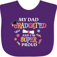 thumbnail image 3 of Inktastic My Dad Graduated and I'm Super Proud Boys or Girls Baby Bib, 3 of 4