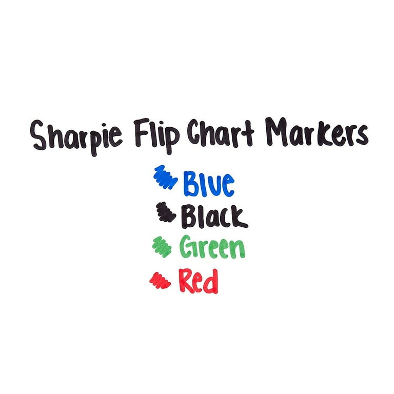 Sharpie Flip Chart Markers, Bullet Tip, Assorted Colors, 2 Packs of 8
