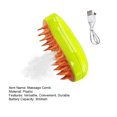 thumbnail image 2 of Frogued Pet Massage Comb Steamy Cat Dog Grooming Brush 3-in-1 Self-Cleaning Shedding Brush Pet Supplies for Dog Cats Green*1pc, 2 of 9