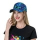 thumbnail image 5 of Fotbe Blue Floral with Butterflies Gorro Clásico de Béisbol, Gorra Ajustable con Broche Snapback, Gorro de Exterior de Algodón Suave, 5 of 6
