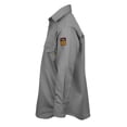 thumbnail image 5 of Flame Resistant Welding FR Shirt - 100% C - Light Weight - 7 oz (4X-Large, Light Grey), 5 of 6