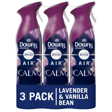 Febreze Air Mist Odor-Fighting Air Freshener Downy Calm, 8.8 oz. Aerosol Can, 3 pack