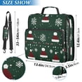 thumbnail image 2 of FORMRS Zipper Binder with Shoulder Strap 2-inch Ring 500 Sheet Capacity File Bag, Christmas Santa Hats, 2 of 5