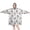 White Cow Moo, variant on Wearable Oversized Blanket,Green Cow Dot Pattern Wearable Blanket Hoodie for Adults,Cozy Hooded Blankets with Super Pockets,Super Warm Fuzzy Pullover for Women & Men