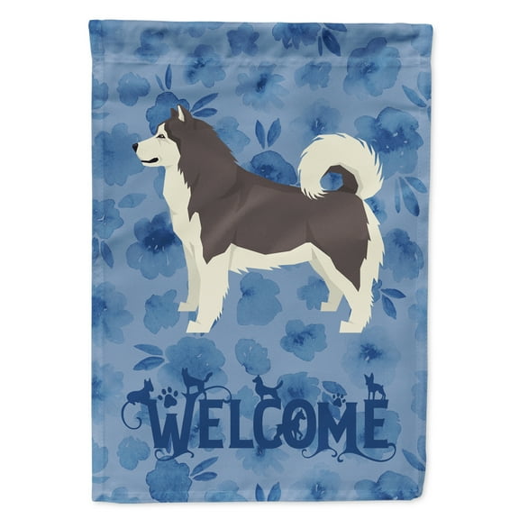 Alaskan Malamute Welcome Garden Flag