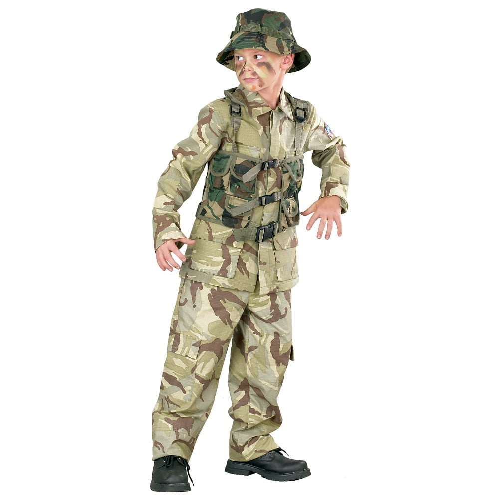 Special Forces Kids Costume Brown Camo - Medium - Walmart.com