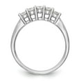 thumbnail image 2 of 14K White Gold Ring Band Wedding Diamond Round 5-Stone , Size 7, 2 of 7