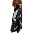 thumbnail image 2 of Baikeli Liquidation d'Été Robes pour Femmes 2024 Mode Féminine Décontractée d'Été Poche Sans Manches Dentelle Imprimé Robe à Col en V 2024 Robes pour Femmes, 2 of 5