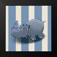 thumbnail image 2 of GraphINC 12x12 Black Modern Framed Museum Art Print Titled - Rhino, 2 of 5