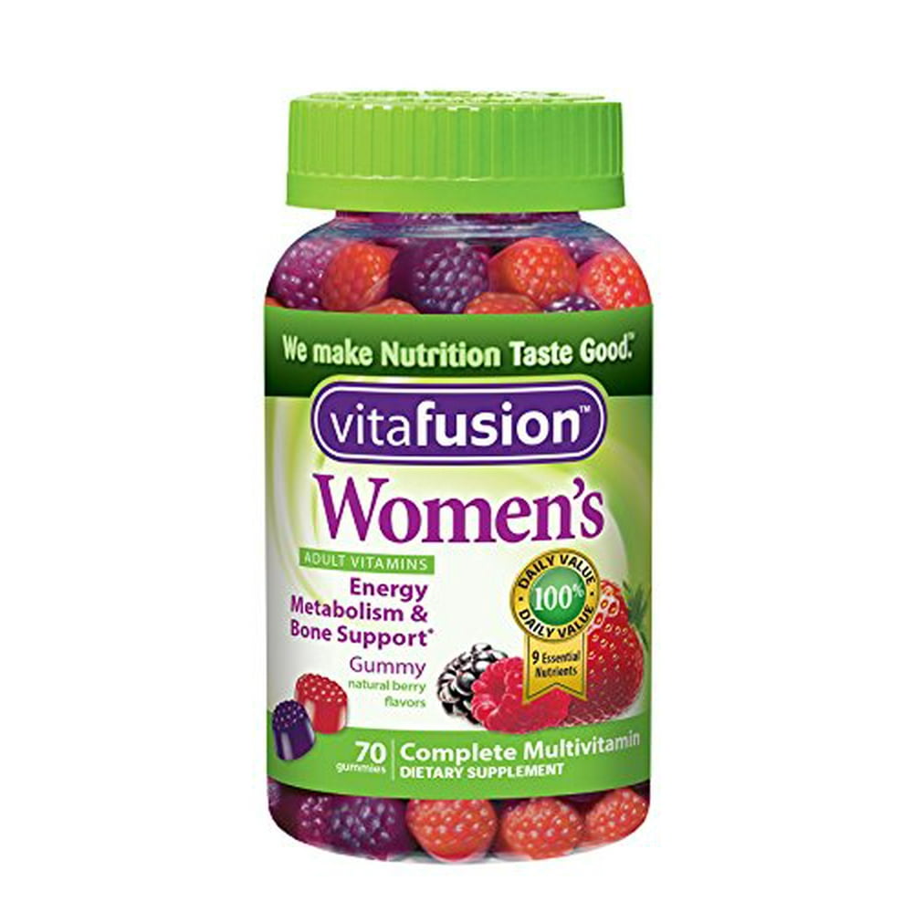 3 Pack Vitafusion Women's Gummy Vitamins Mixed Berries 70 Each