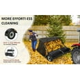 thumbnail image 4 of Tow Behind Lawn Sweeper 50-Inch – Heavy Duty Leaf & Grass Collector with 26 Cu. Ft. Hopper, Adjustable Height, Easy Dumping Yard Sweeper for Lawn Tractor, ATV & UTV, 4 of 7