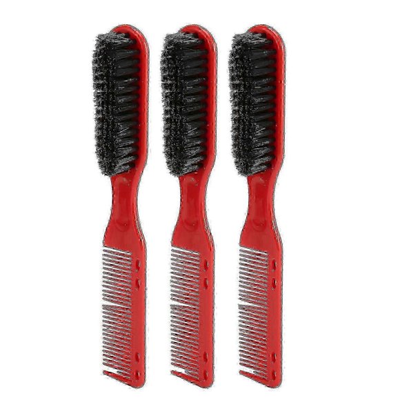 Pack Double Head Beard Brush for Men, Multifunctional Double Ended Hair Cutting Comb