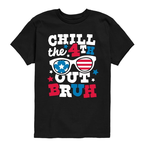 Instant Message - Chill the 4th Out Bruh Short Sleeve Graphic T-Shirt